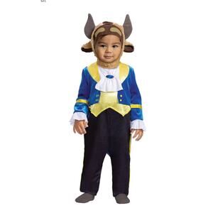 Beauty & The Beast Movie Posh Jumpsuit Infant Halloween Costume Sz. 6-12 Months